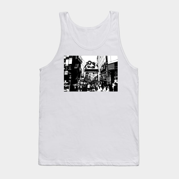 Harajuku - Tokyo Manga Panel Tank Top by Neon Bang Bang